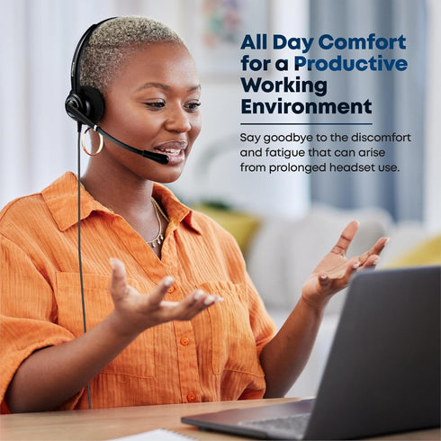 VoicePro 20 Professional USB Headset with Noise Canceling Microphone, HD Speakers, In-Line Call Controls