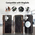 Antsturdy 2 1 17 Compatible with Magsafe Magnetic in Detachable iPhone Wallet Case with Credit Card Holder Slots,PU