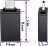 OTG Micro to USB Adapter, Aluminum Alloy Micro USB Male to USB 2.0 A Female Adapter for Android Devices (2 Pack-Black)