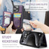 iPhone 15 Pro Max Case - Purple Wallet with Card Holder, RFID Blocking, Shockproof Kickstand for Men & Women. Durable!