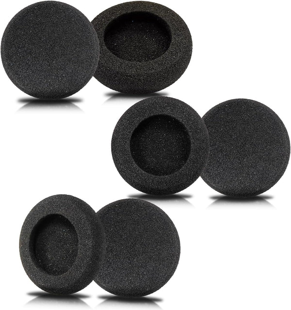 Foam Ear Cushions Replacement for Plantronics Headset, 6 Pack for HW251N HW261N HW510 HW520 Blackwire 3210 3220