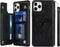 iCoverCase Wallet Phone Case for iPhone 11 Pro Max, RFID Blocking Card Holder, Embossed PU Leather with Wrist Strap