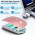 Kenvala 5.2/3.0 2.4G Wireless Mouse for MacBook & iPad, Bluetooth & USB-C/USB-A, Rechargeable Silent Slim Mouse