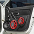 X AUTOHAUX 2pcs 8 Inch Car Metal Audio Speaker Grill Cover, Mesh Woofer Horn Guard Decorative Circle Grille Protector