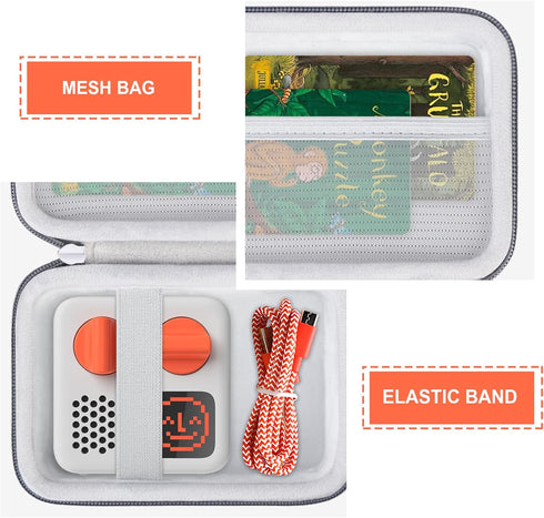 Hard Travel Case for Yoto Mini (2024 Edition) Kids Screen-Free Bluetooth Audio Player, Storage Holder Protection Case