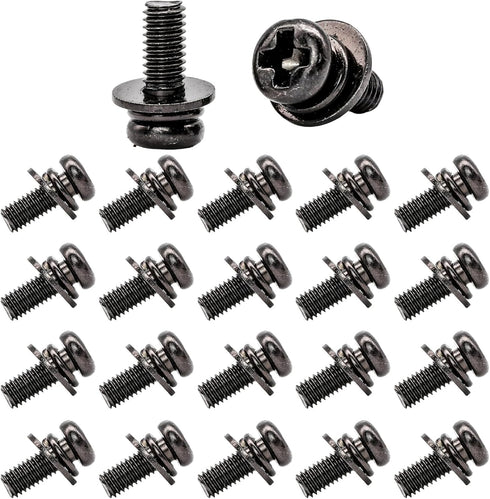 Impnit 20 M4x10mm 75x75mm 100x100mm M4 10mm PCS Vesa Screws, VESA Compatible TV/Monitor Wall Mount Screws