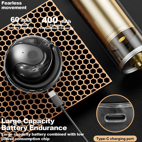 NEW Ultra Bone Conduction Earphones Open Earbuds, Wireless Bluetooth, Immersive Audio, Clear Call, 48H Playtime