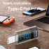 USB C Adapter, 140W Type C Female to Male Extension with Digital LED Display for iPhone 15/Plus/Pro/Pro Max