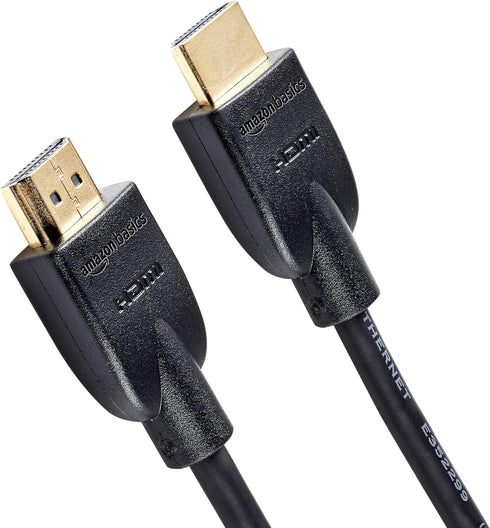 Amazon Basics HDMI Cable, 3ft, 4K@60Hz, High-Speed HDMI 2.0 Cord, 18Gbps, 2160p,