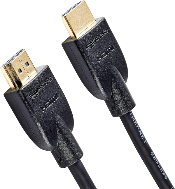 Amazon Basics HDMI Cable, 3ft, 4K@60Hz, High-Speed HDMI 2.0 Cord, 18Gbps, 2160p,