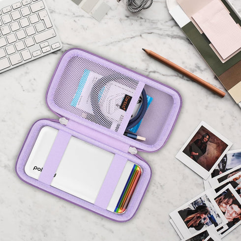 Canboc Carrying Case for Polaroid Hi-Print 2nd Gen Bluetooth 2x3 Pocket Photo Printer, Purple (Case Only)