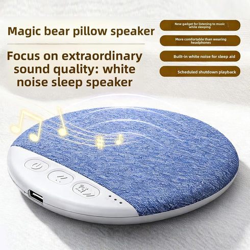 VBESTLIFE Pillow Speakers for Sleeping, Bluetooth Pillow Speaker with White Noise and Timer, Wireless Sleep Aid
