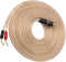 XMSJSIY RCA to Banana Pin Type Plug Speaker Wire, HiFi OFC Gold Plated RCA Male to Dual Banana Pin Plug for Amplifiers