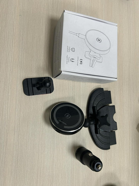 MAGJIEYX 17 16-12, 3X 99% 3M (38W CD Slot Magnetic Wireless Car Mount Charger for iPhone Stable on Bumpy Roads
