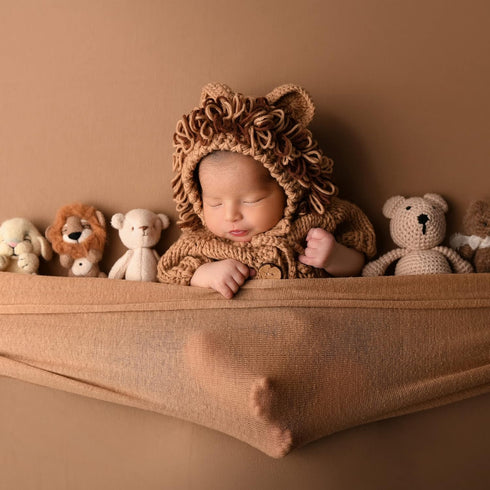 M&G House Newborn Photography Outfits, Baby Crochet Knitted Photoshoot Props, Animal Costume Set