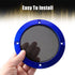 X AUTOHAUX 4 Inch Car Metal Audio Speaker Grill Cover, Mesh Woofer Horn Guard, Decorative Circle Grille Protector Blue