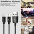 CERRXIAN USB Type C Splitter Charging Cable, 4.9ft 2 in 1 Multi Charging Cable, USB A to 2 x USB Type C