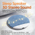 JYETLWJ 2026 1.1cm 5.4, New Bluetooth Pillow Speaker for Sleeping, Ultra-Thin Under Pillow Speaker with White Noise