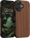 kwmobile Wood Optics Case Compatible with Apple iPhone 17 - TPU Protective Cover