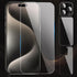 Screen Protector for iPhone 15 Pro Max, Tempered Glass including Front and Back Protectors, Camera Protector, 3-in-1
