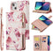 UEEBAI Wallet Case for iPhone 15, PU Leather Case Magnetic Closure Handbag Zipper
