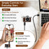 Dienspeak 16GB 2K Tiny Digital Camera, Vintage Mini Keychain Camera for Teens & Beginners, Premium Leather Portable