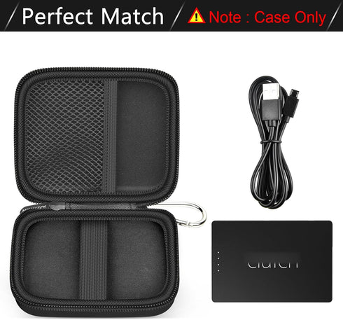 Case Compatible with Clutch - Pro Portable Charger for iPhone, Travel Holder Storage for Battery Pack, USB Charging