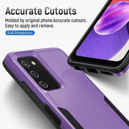 Samsung A03S Phone Case with Screen Protector, Military Grade Drop Tested Heavy-Duty Shockproof Protective Case