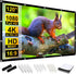 Frocopo 120 inch Projector Screen, 16:9 Foldable Anti-Crease Portable Projection Movies Screens, Double