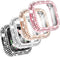 CHANCHY 4 Pack Bling Case Compatible with Fitbit Versa 2, Crystal Soft TPU Full Protective Case Cover Bumper