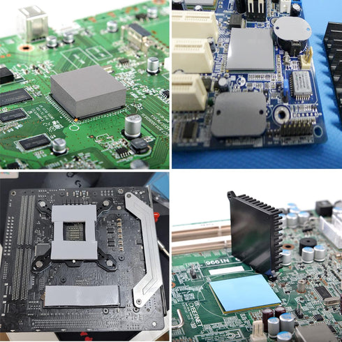 Thermal Pad 13W/mK 120x120x1mm – Silicone Cooling Pad GPU CPU Non Conductive Heat Resistance with Dual Self-Adhesive