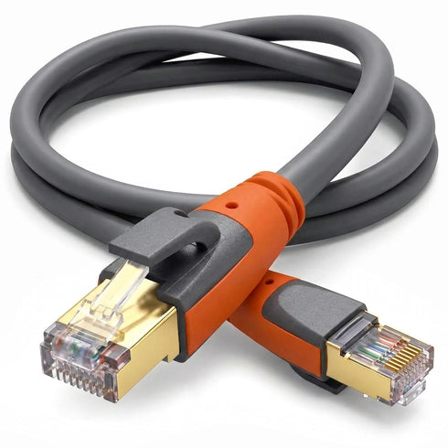 Cat 8 Ethernet Cable 6ft, High Speed LAN Cables 40Gbps 2000MHz Shielded,