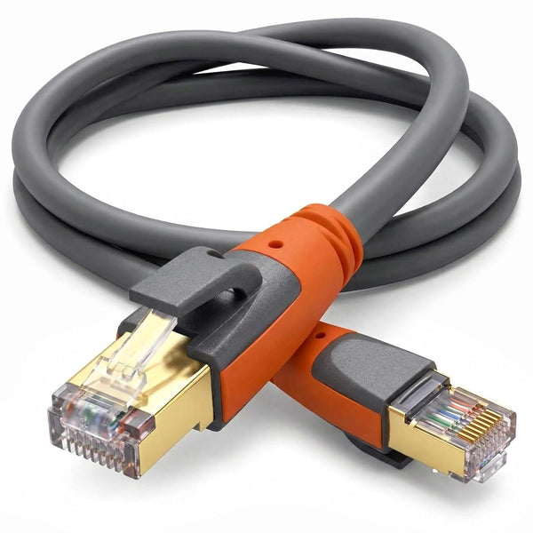 Cat 8 Ethernet Cable 6ft, High Speed LAN Cables 40Gbps 2000MHz Shielded,