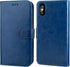 Bocasal Wallet Case for iPhone Xs/X, PU Leather Magnetic Detachable Kickstand Shockproof Cover for iPhone X