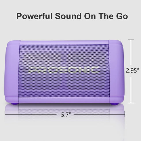 Prosonic BT3 Portable Wireless Bluetooth Speaker with 10W Stereo Sound, Bass Boost, Bluetooth 5.0, IPX5, Indoor &
