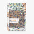 kwmobile Cork Case Compatible with Kobo Libra Colour - Book Style Protective e-Reader Flip Cover Folio Case - Pattern