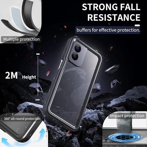 Shop Motorola Moto G Play 2024 Waterproof Case - IP68 Dustproof, Shockproof, Rugged Full Body Cover with Screen