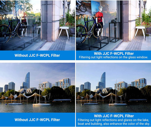 JJC Professional 77mm Circular Polarizer HD 18-Layer CPL Filter for Canon & Nikon Lenses