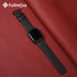 Fullmosa Leather Bands for Apple Watch, Compatible with 38mm, 40mm, 41mm, 42mm, 44mm, 45mm, 46mm, 49mm, Black/Smoky Grey