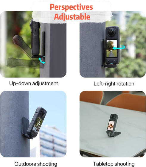 Insta360 X4 Magnetic Mount Stand | Compatible for Insta360 Camera with 1/4 Screw for 360 Action Camera