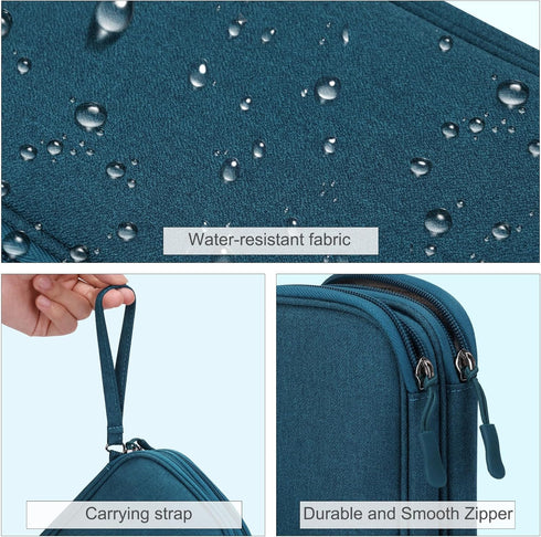 FYY Electronic Organizer, Travel Cable Organizer Bag Pouch Electronic Accessories Carry Case Portable Waterproof Double