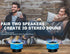 DuoTen IPX7 Waterproof Bluetooth Speakers - Portable Wireless Speakers with LED Display, FM Radio, and Light Show
