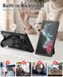 FNTCASE Samsung Galaxy S22 Ultra Case: Heavy Duty, Rugged, Dual Layer, Built-in Screen Protector & Kickstand, 5G-Black.