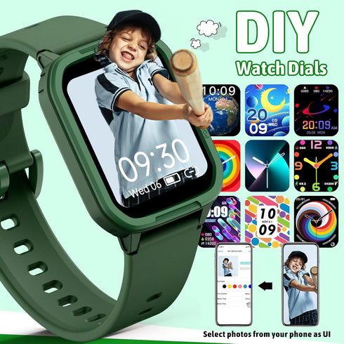 Smart Watch for Kids, Fitness Tracker with 19 Sport Modes, Pedometer, Sleep Monitor, Birthday Gift for Boys Girls