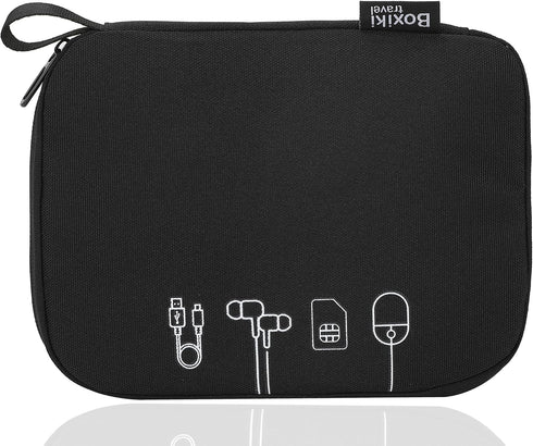 Digital Accessory Pouch Portable Travel Organizer Bag for Cables Chargers Earbuds Power