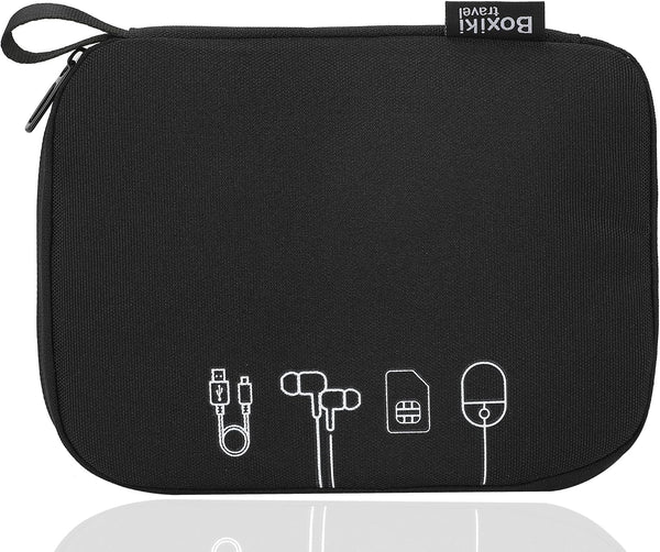 Digital Accessory Pouch Portable Travel Organizer Bag for Cables Chargers Earbuds Power