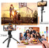 Zttopo Universal Phone Tripod Mount Adapter with ireless Camera Remote, Cell Phone Holder with Adjustable Clamp