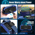 Portable NOAA AM FM Bluetooth Emergency Weather Radio, Hand Crank Solar, 5000mAh Battery, Waterproof, Flashlight, Phone