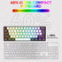 REBOCOON 61-Key 60% 8-Color 10/8/7) Compact RGB Gaming Keyboard Layout, Ergonomic Membrane Keys, Backlight, Plug & Play