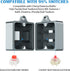 HONKID Switch Opener Aluminum Keyboard Switch Opener for Cherry MX Gateron Kailh Box Outemu Akko and Panda Mechanical Switches with Metal Magnet (Grey)